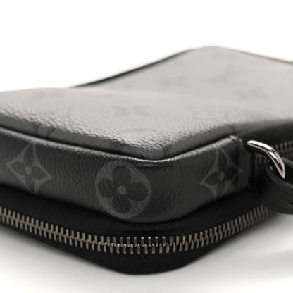 Louis Vuitton Monogram Eclipse Reverse Double Phone Pouch 10 of 12