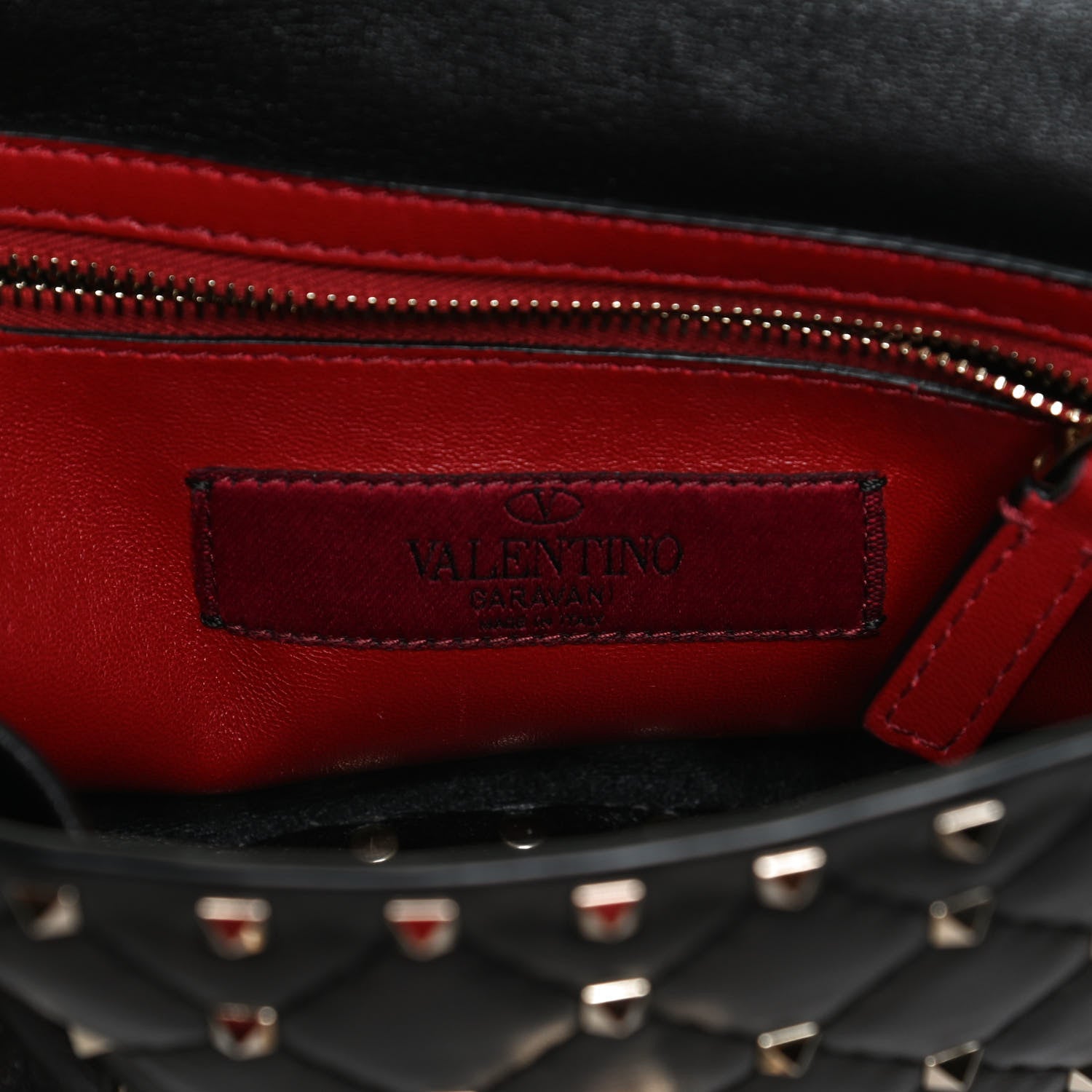 Valentino Garavani Lambskin Medium Rockstud Spike Shoulder Bag Black 6 of 12