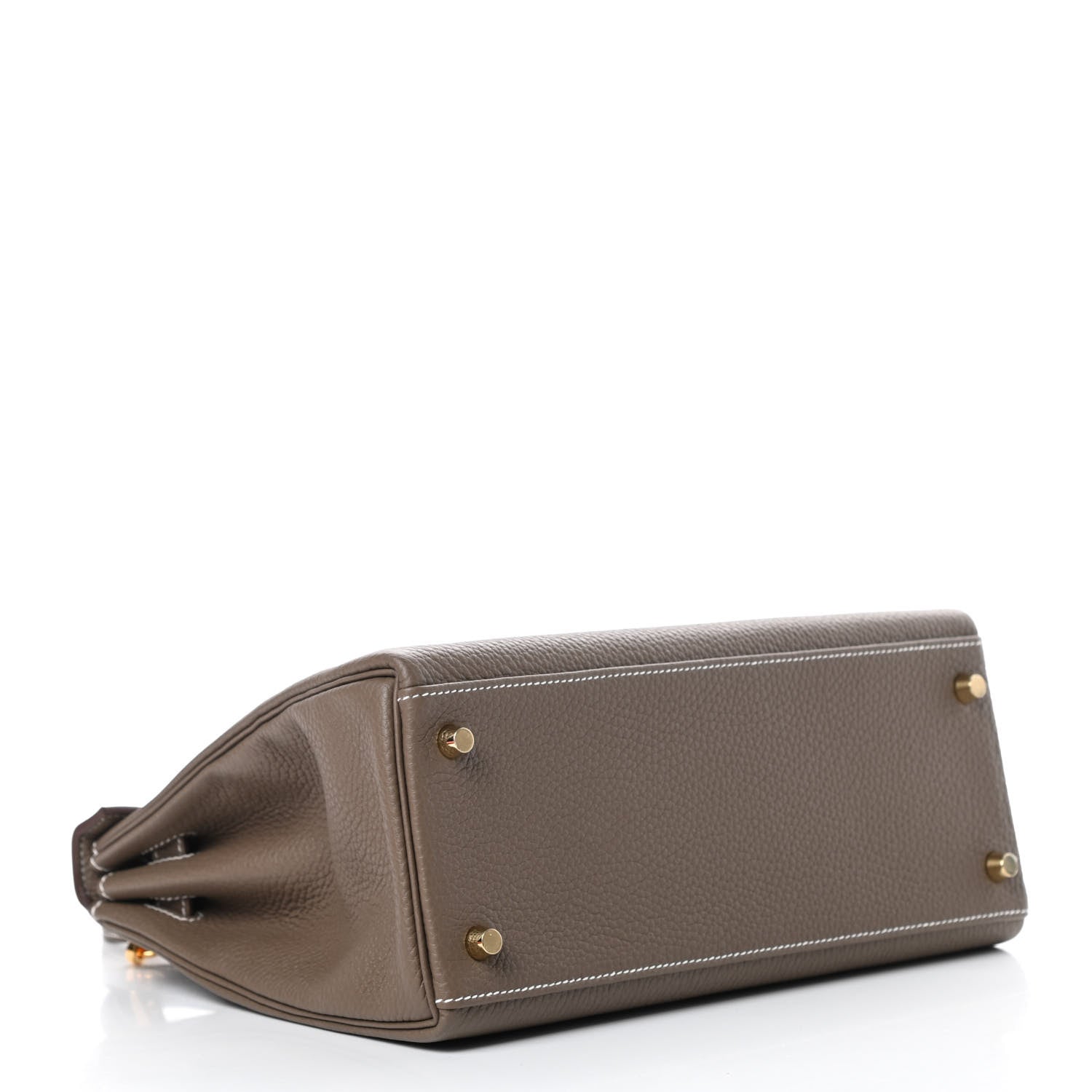 Hermes Taurillon Clemence Kelly Retourne 28 Etoupe 4 of 11