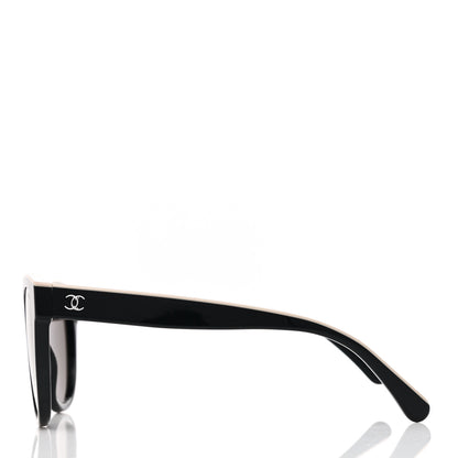 Chanel Acetate CC Butterfly Sunglasses 5414 Black Beige 3 of 7