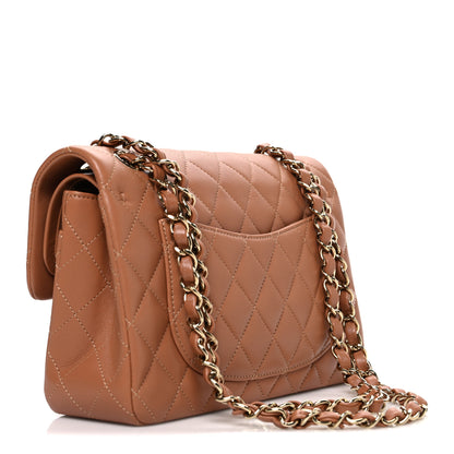 Chanel Lambskin Quilted Small Double Flap Brown 3 of 10