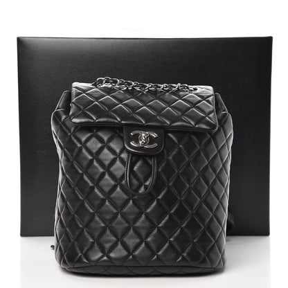 Chanel Lambskin Quilted Small Urban Spirit Backpack Black 8 of 8
