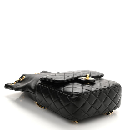 Chanel Lambskin Quilted Small in Seoul Backpack Black 4 of 10
