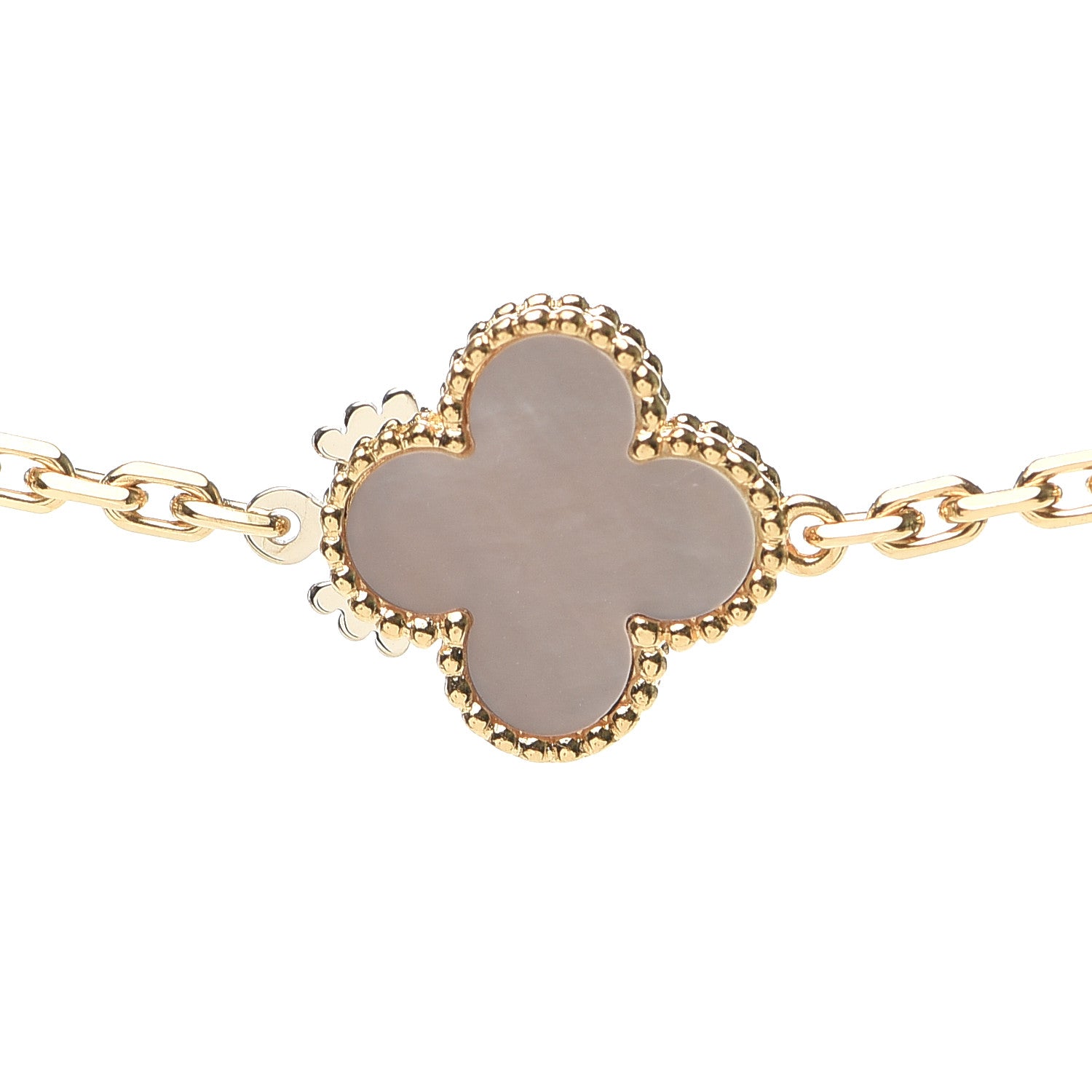 Van Cleef & Arpels 18K Yellow Gold Onyx Mother of Pearl 16 Motifs Magic Alhambra Necklace 4 of 6