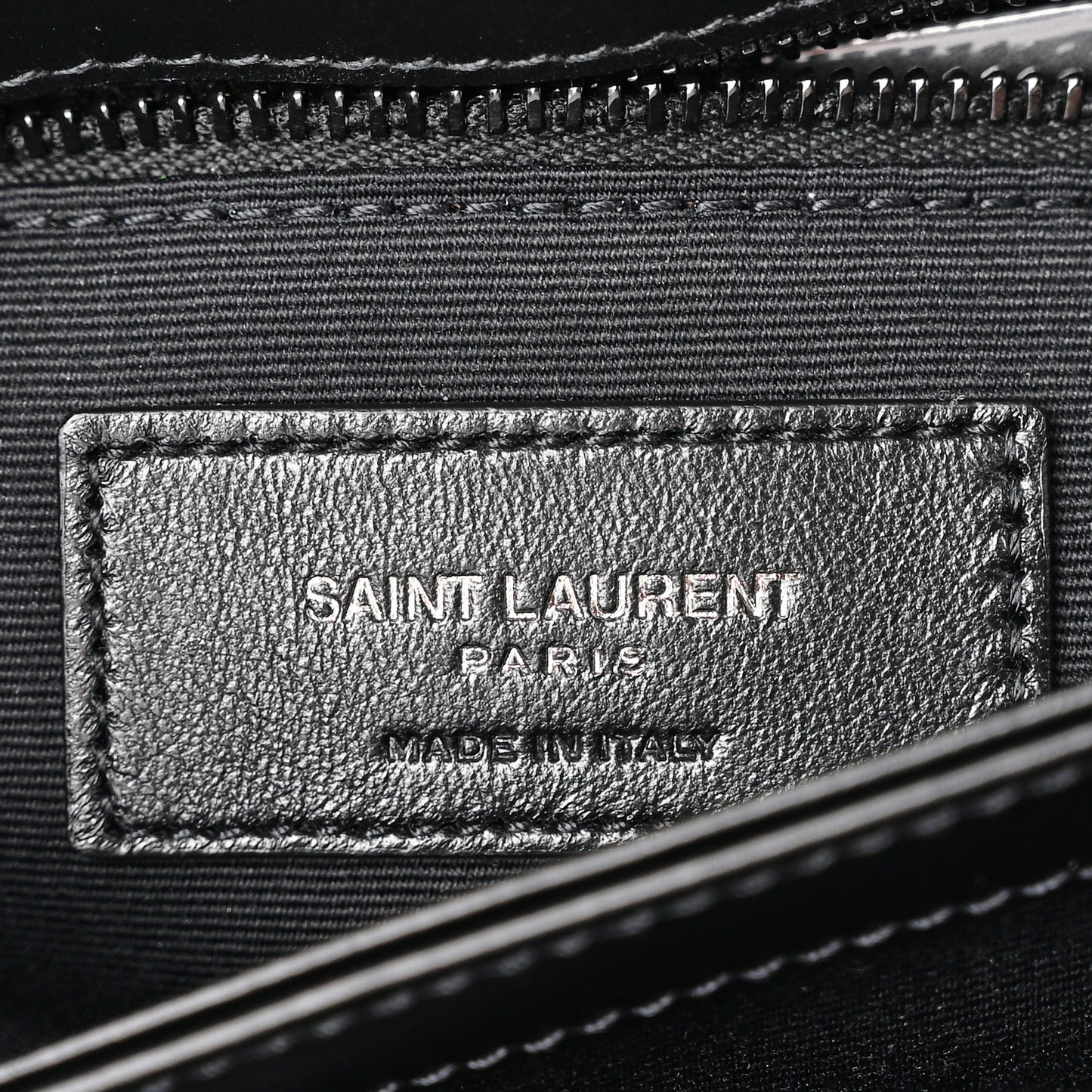 Calfskin Y Quilted Monogram Monochrome Toy Loulou Crossbody Bag Black