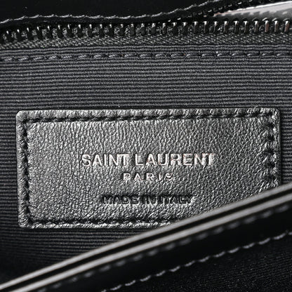 Saint Laurent Calfskin Y Quilted Monogram Monochrome Toy Loulou Crossbody Bag Black 6 of 11