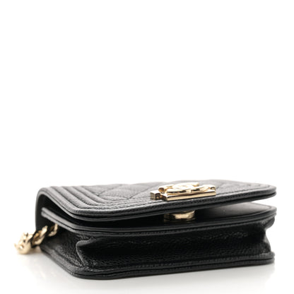 Chanel Caviar Quilted Boy Flap Waist Belt Bag Black 4 of 13
