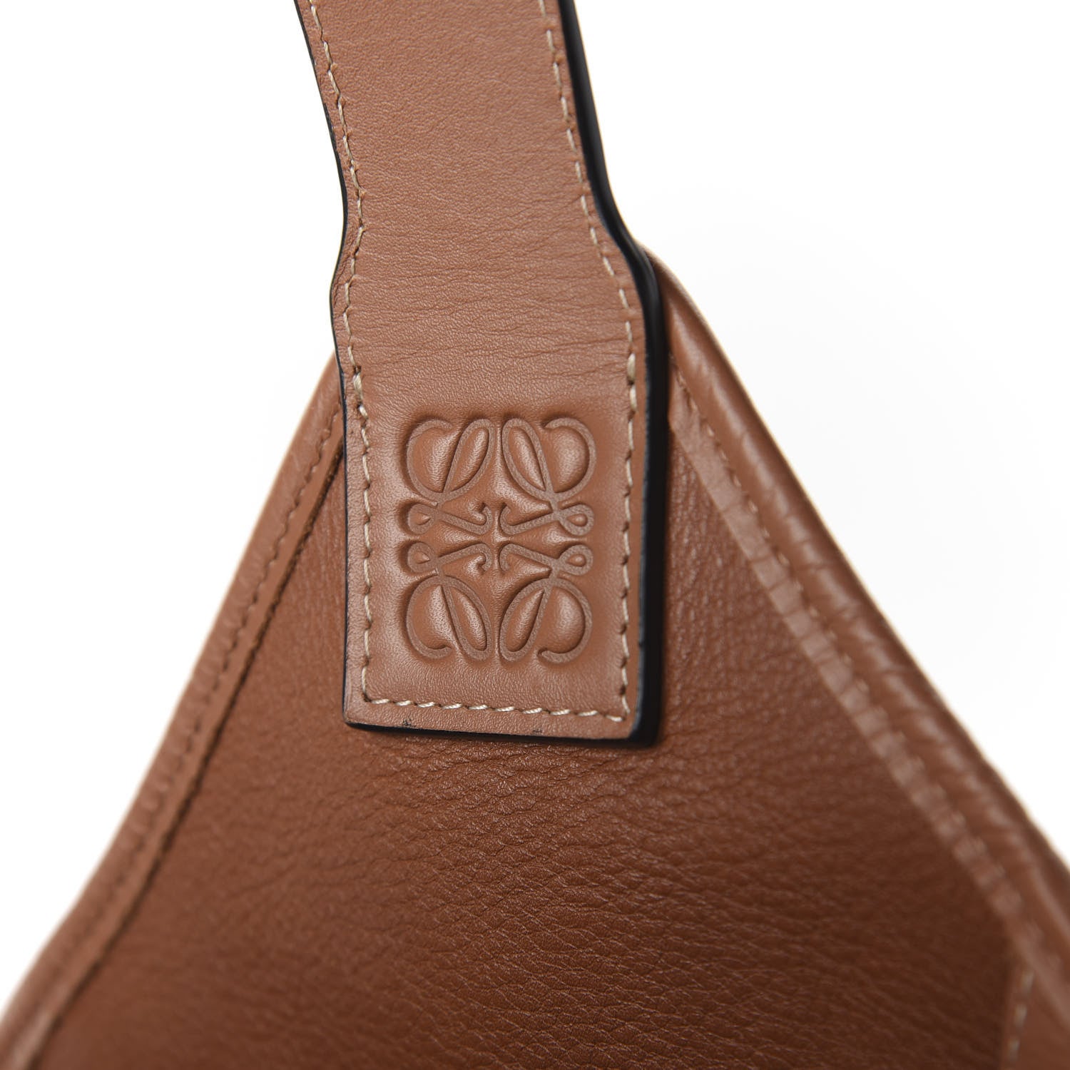 Loewe Linen Belted Strap Balloon Bucket Bag White 9 of 10