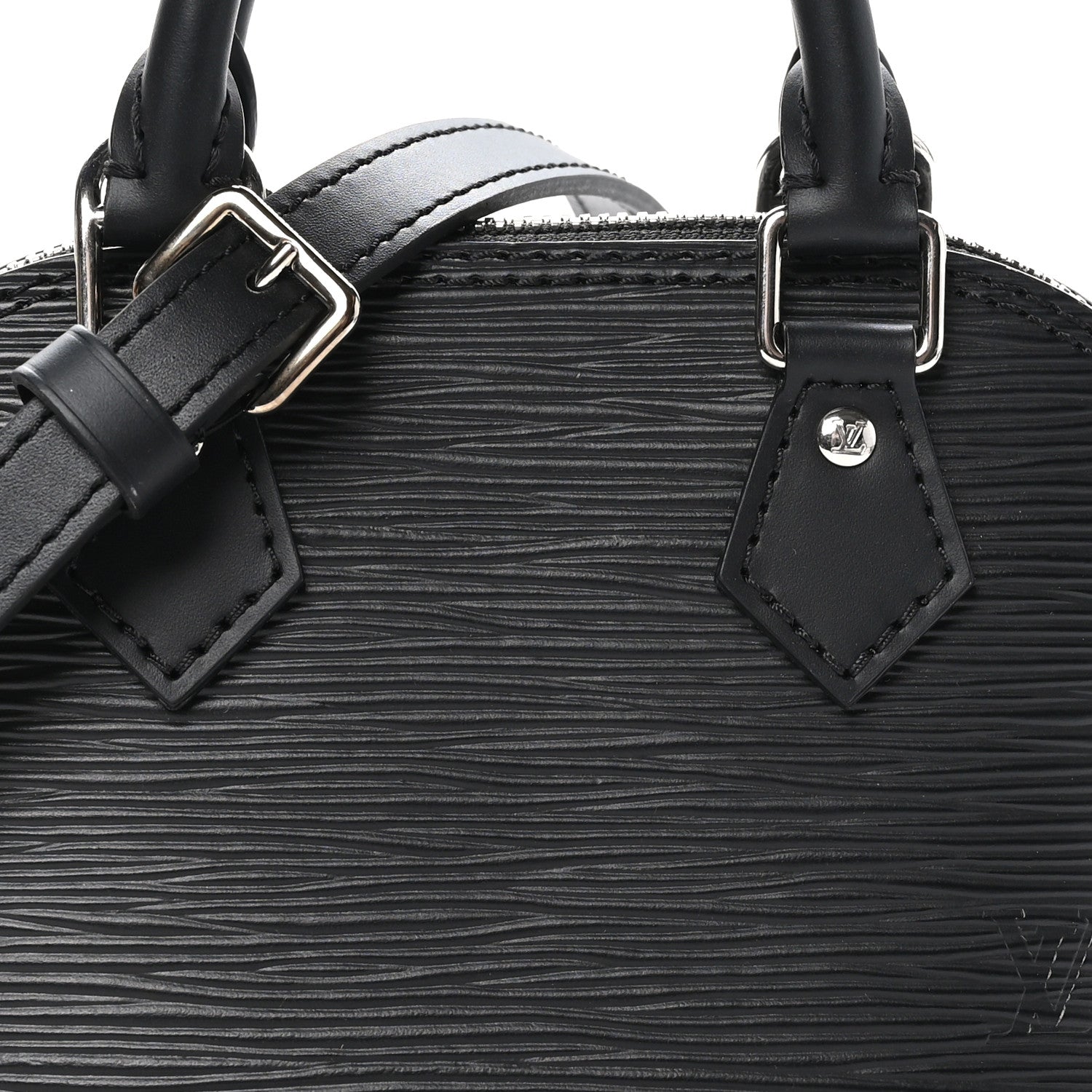 Louis Vuitton Epi Alma Nano Black 7 of 9