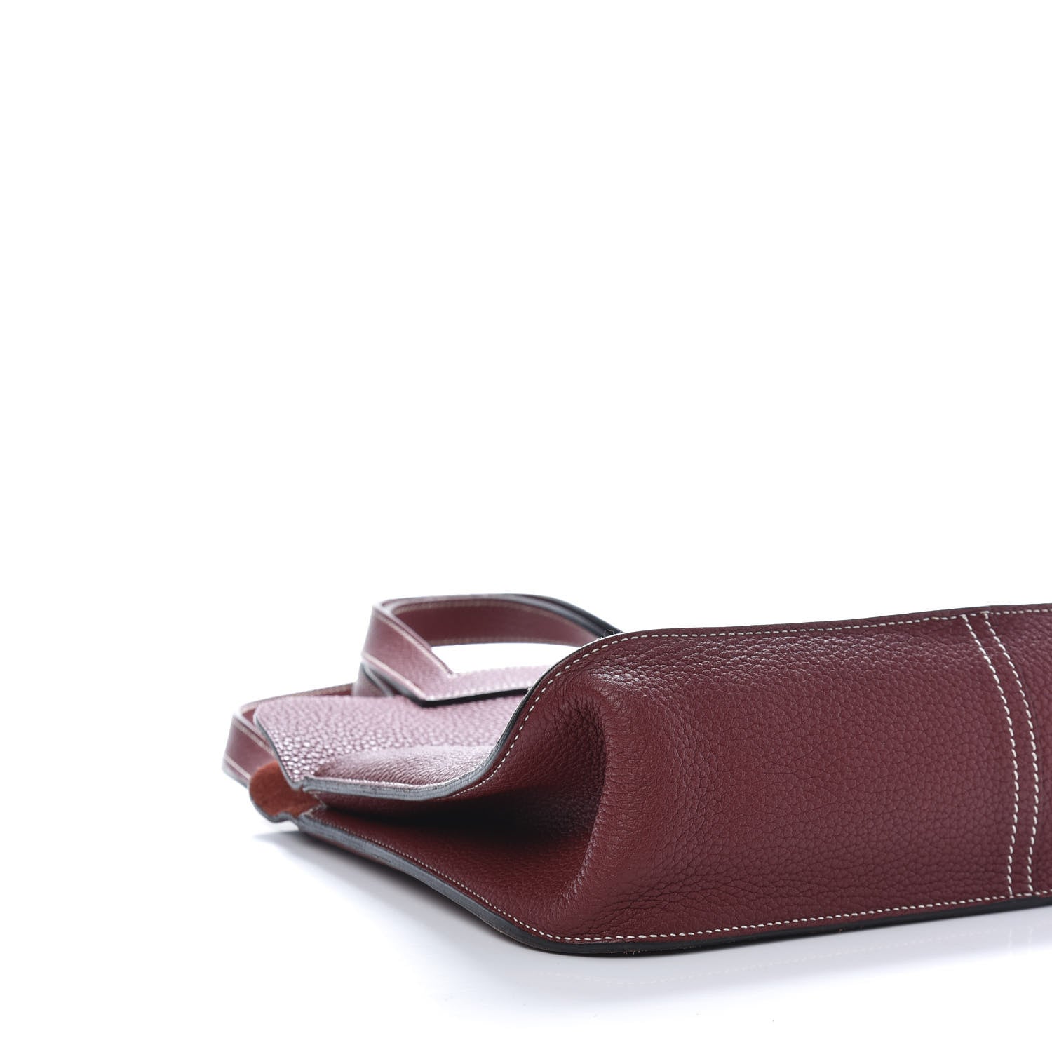 Hermes Taurillon Clemence Halzan 31 GM Rouge H 8 of 16