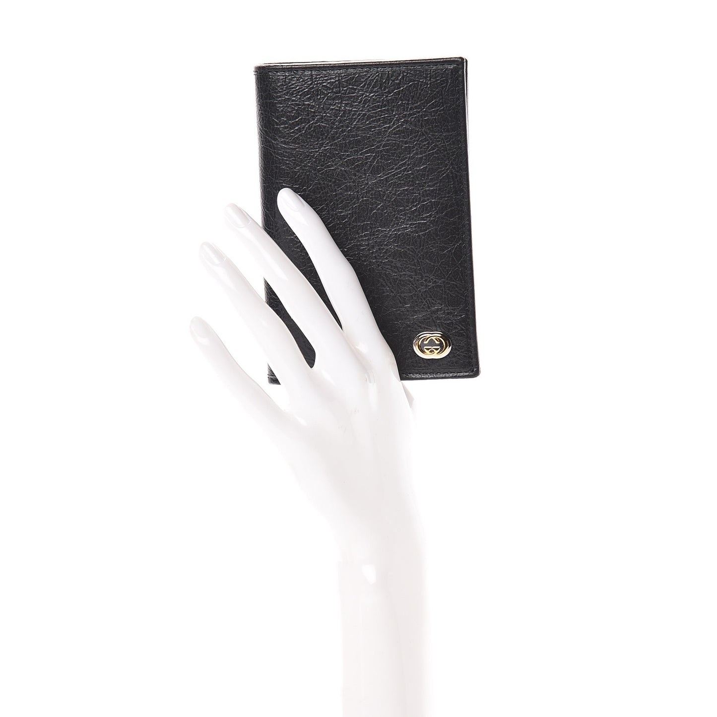Fluffy Calfskin Morpheus Passport Case Black