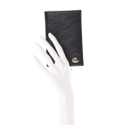 Gucci Fluffy Calfskin Morpheus Passport Case Black 2 of 8