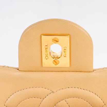 Chanel Lambskin Quilted Mini Square Flap Beige 6 of 10