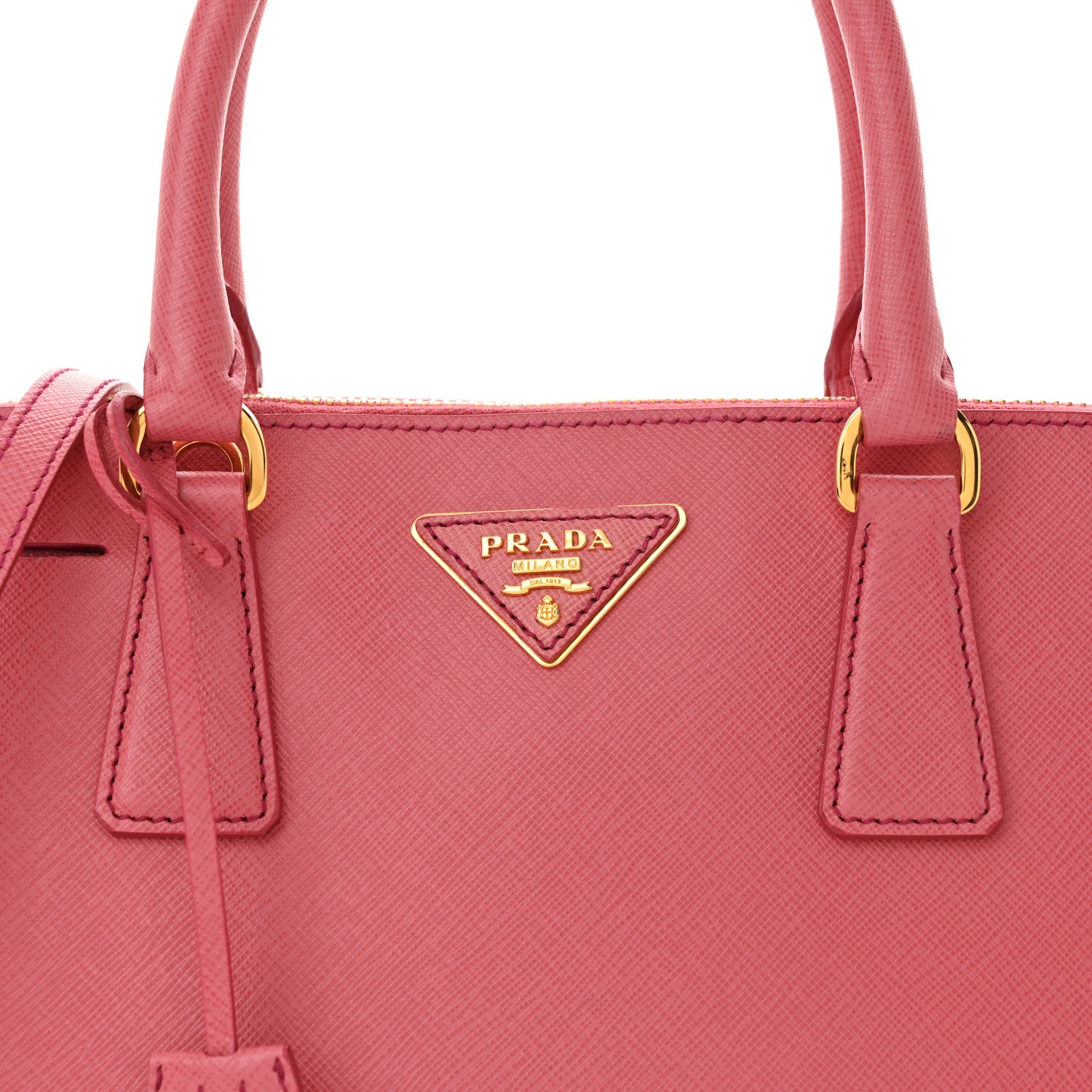 Prada Saffiano Lux Medium Promenade Tote Peonia 8 of 11
