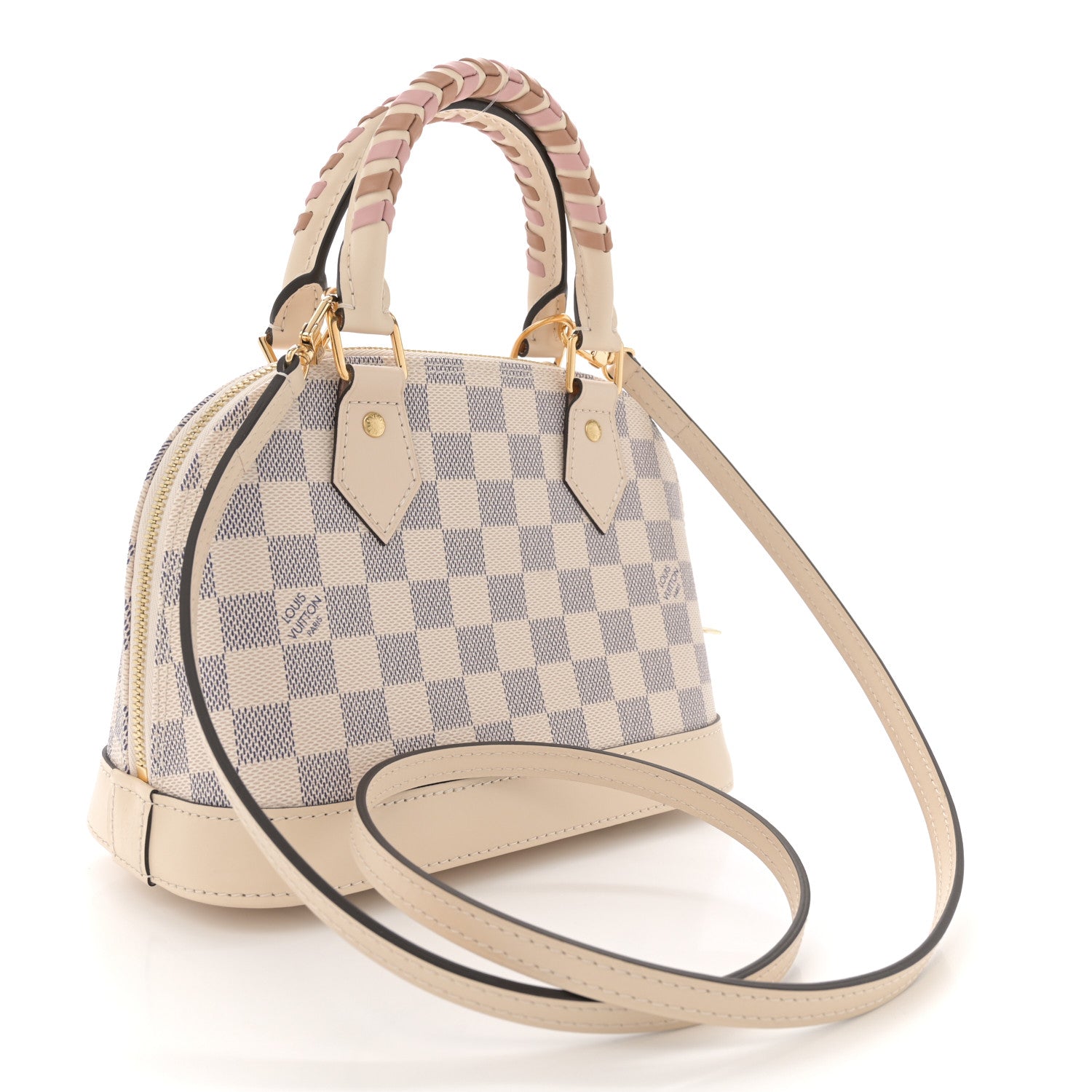 Louis Vuitton Damier Azur Braided Alma BB 3 of 9