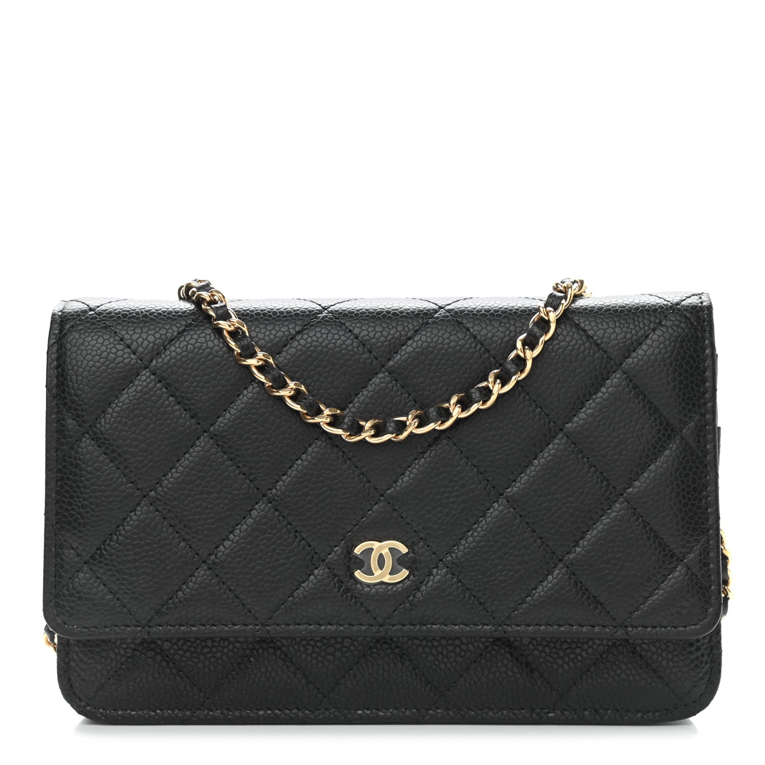 Chanel Caviar Quilted Wallet On Chain WOC Black 1 of 10