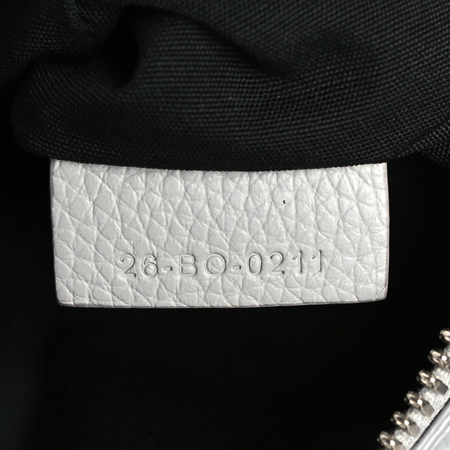 Grained Calfskin Kim Jones Saddle Bag Light Grey