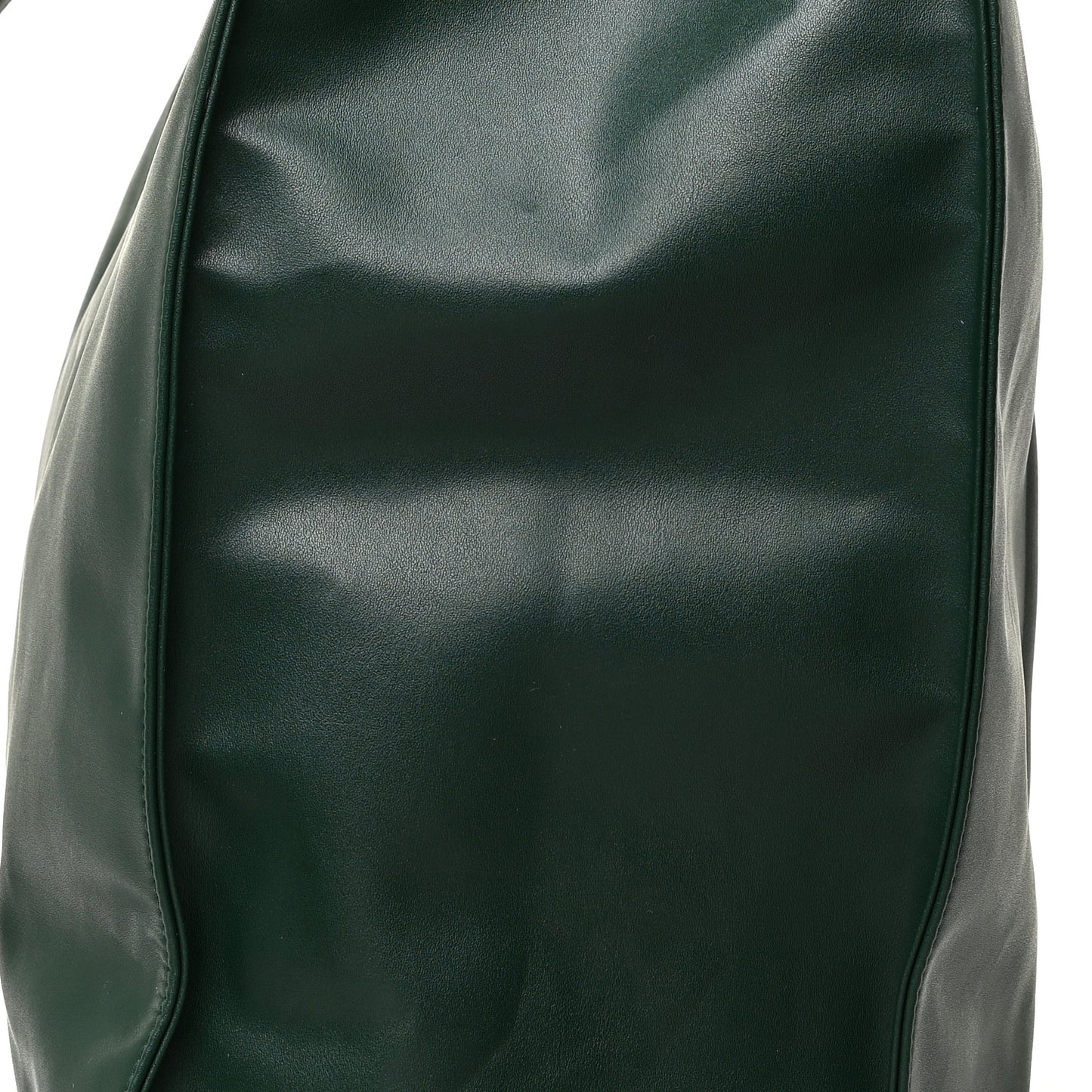 Vegan Leather Large Shopping Bag Dark Olive