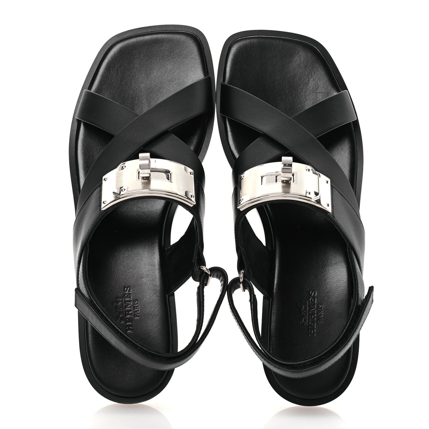 Calfskin Womens Ines Sandals 38 Black