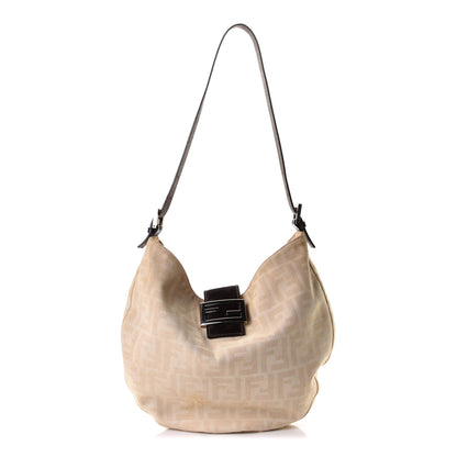 Fendi Zucca Shoulder Bag Beige 1 of 11