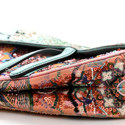Christian Dior Satin Beaded Saddle Bag Pink Multicolor 10 of 10