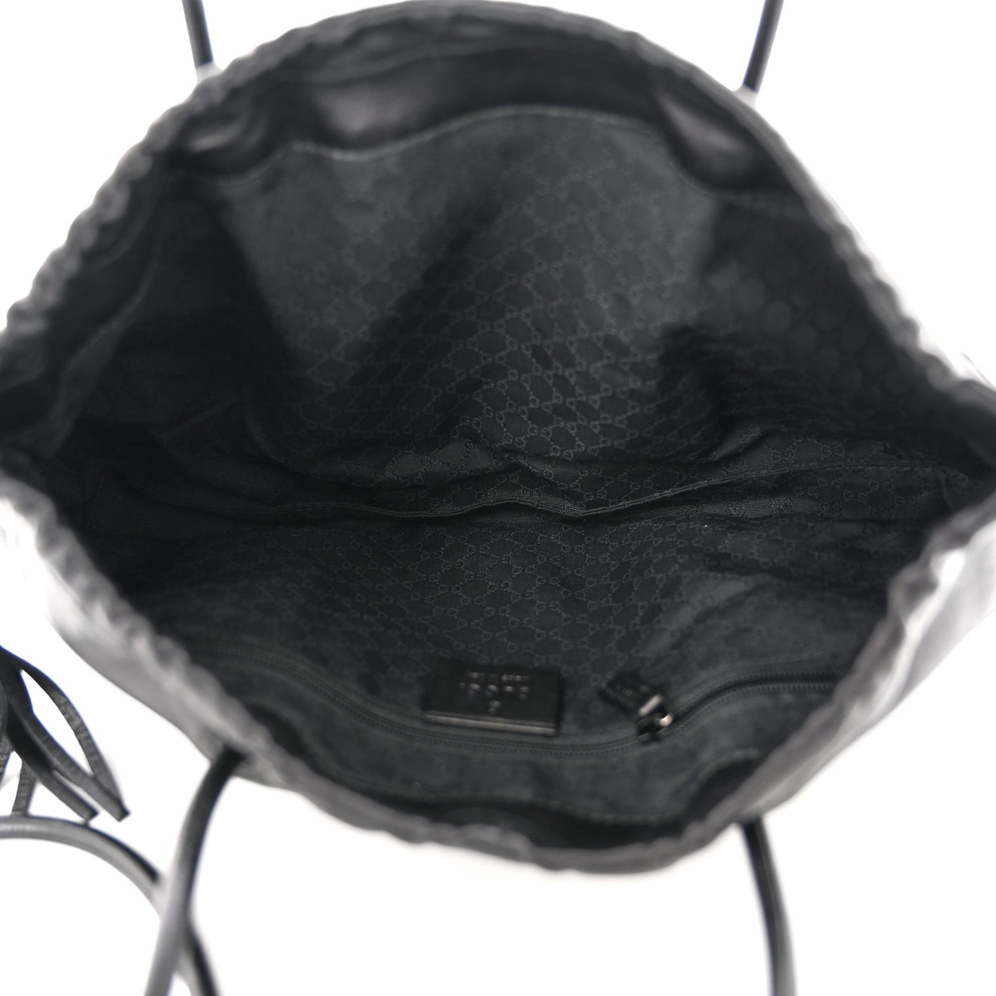 Lambskin Tassel Pouch Black