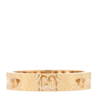 Gucci 18K Yellow Gold Icon Stars Band Ring 53 6.25 1 of 5