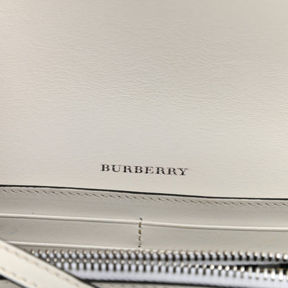 Burberry Calfskin Perforated Hampshire Crossbody Chalk White 5 of 8