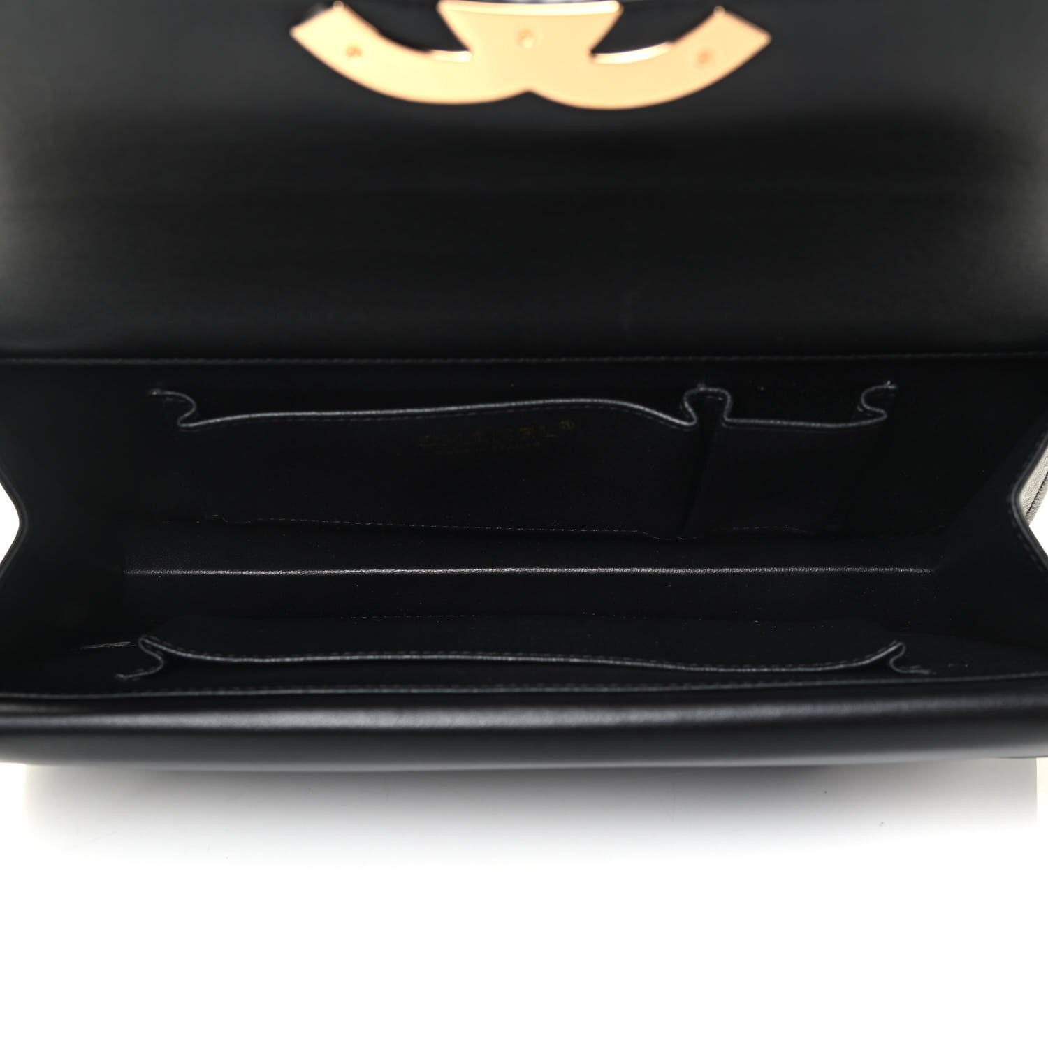 Chanel Lambskin Evening In Egypt Clutch Black 4 of 4