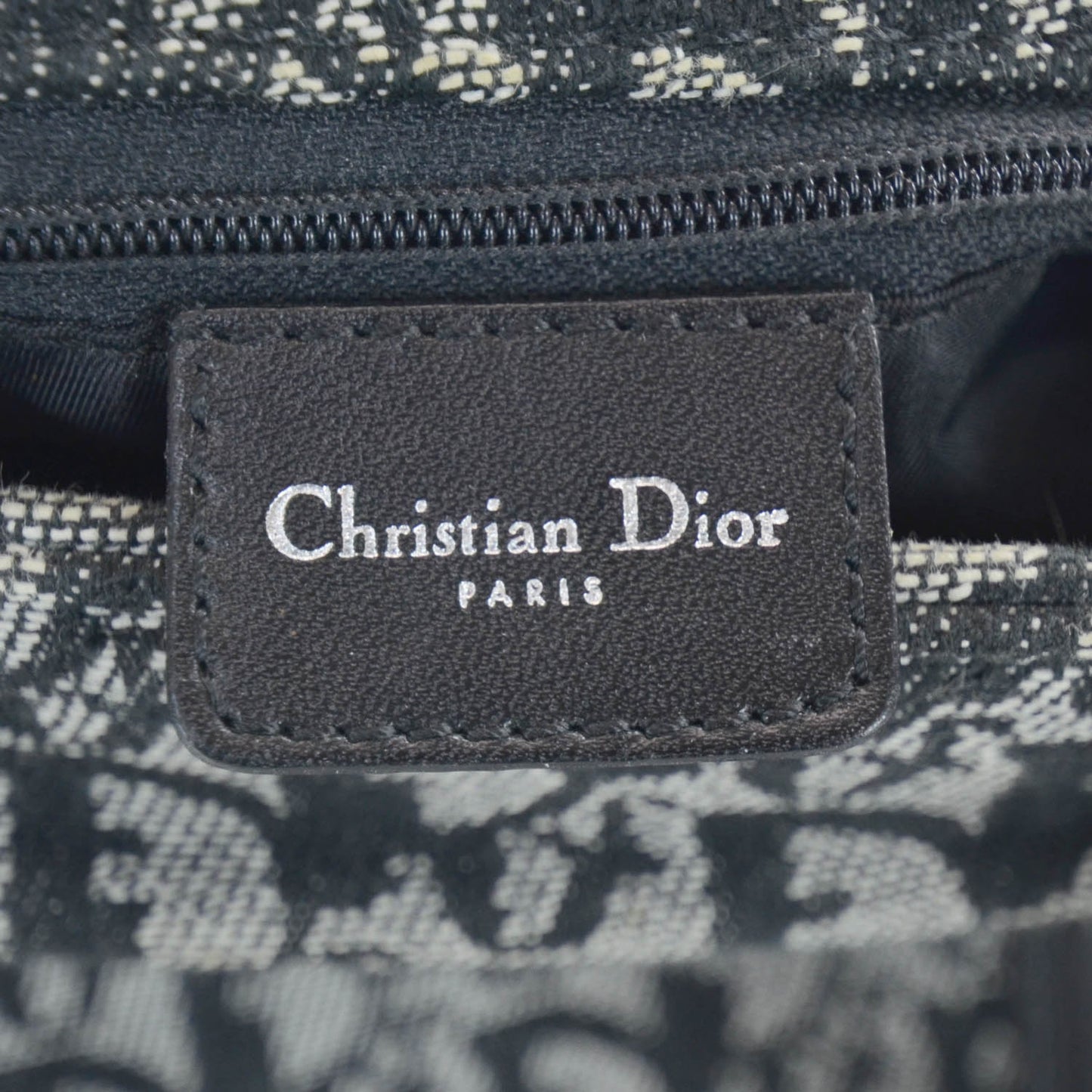 Canvas Diorissimo Tote Black