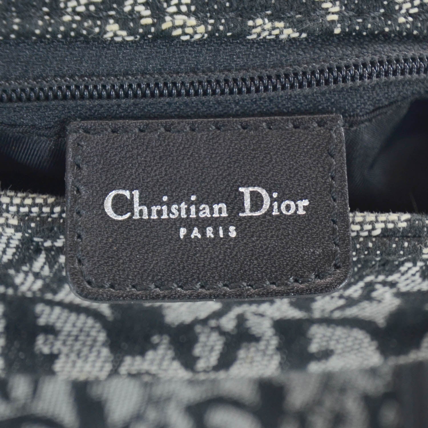 Christian Dior Canvas Diorissimo Tote Black 8 of 10