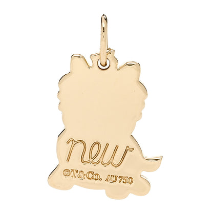 Tiffany 18K Yellow Gold New Yorkie Charm 3 of 3