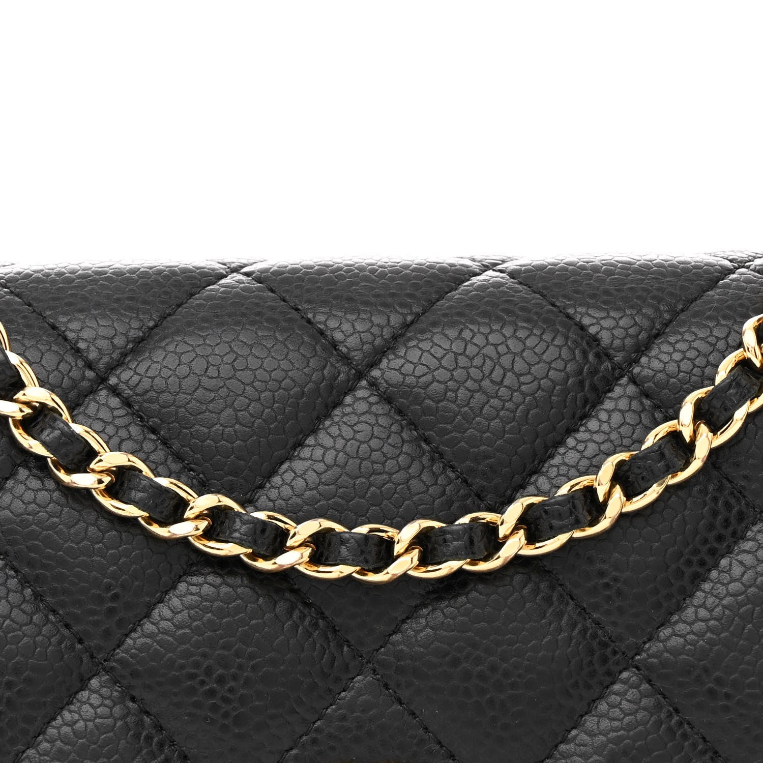 Chanel Caviar Quilted Wallet on Chain WOC Black 9 of 11