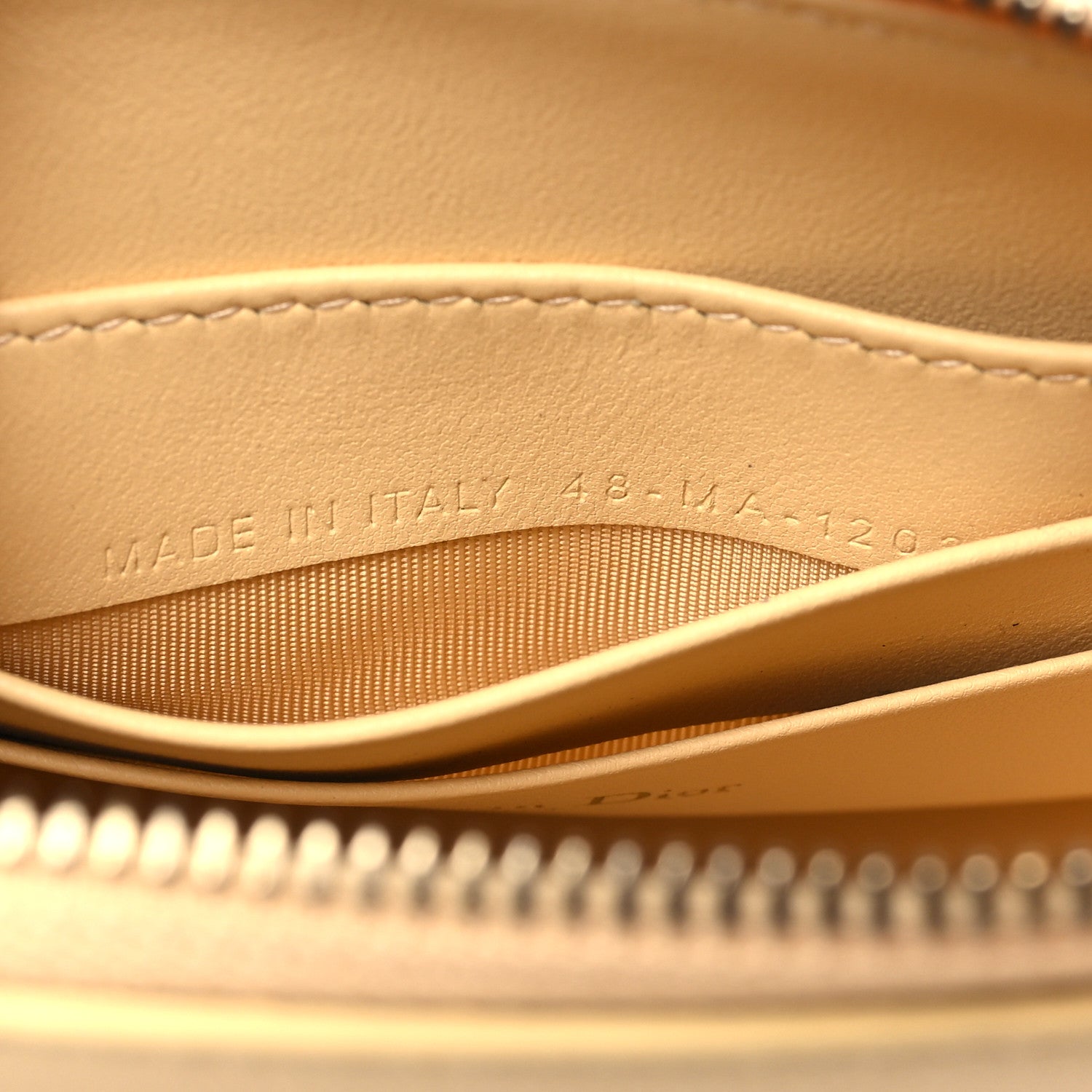 Christian Dior Goatskin Saddle Rodeo Pouch Pastel Light Yellow 7 of 10