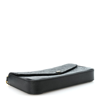 Louis Vuitton Empreinte Pochette Felicie Chain Wallet Black 5 of 11