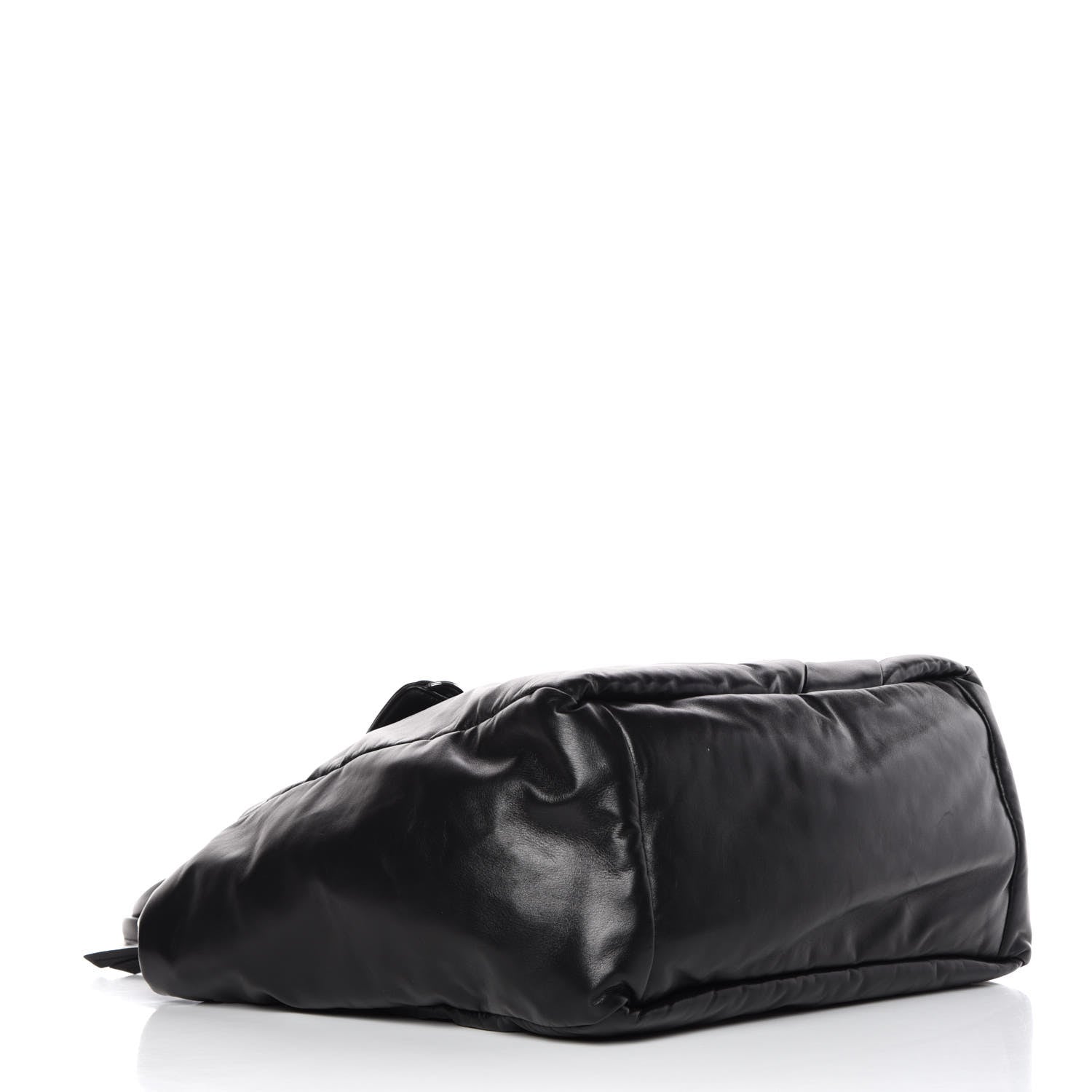 Prada Nappa Soft Large Shopper Tote Black Cobalto 4 of 10