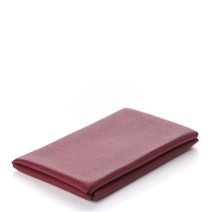 Hermes Evercolor Calvi Card Case Rouge Grenat 4 of 7