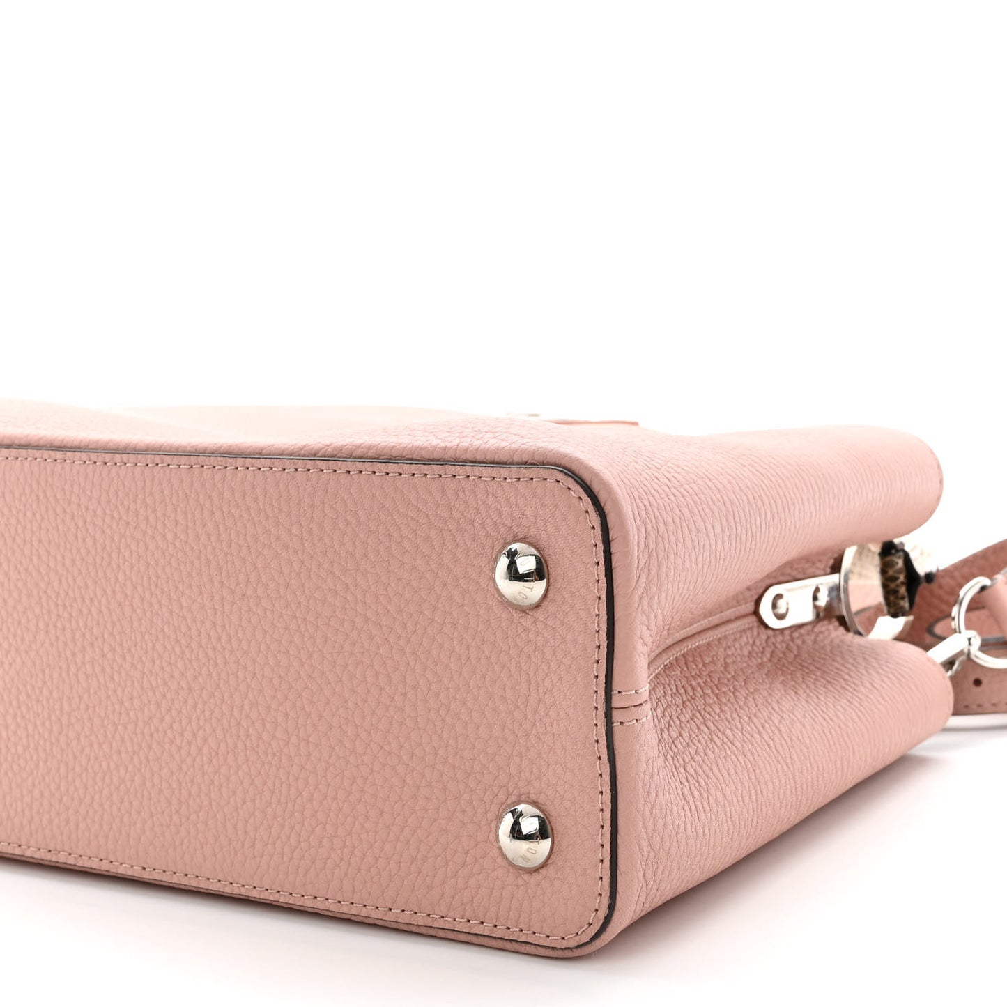 Taurillon Snakeskin Capucines PM Magnolia