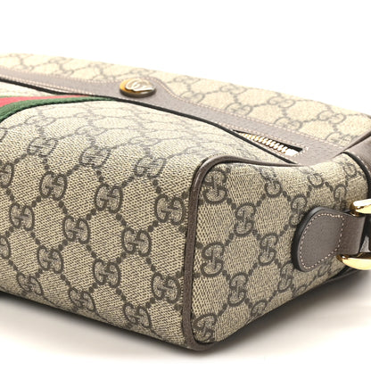 Gucci GG Supreme Monogram Web Small Ophidia Shoulder Bag Brown 10 of 10