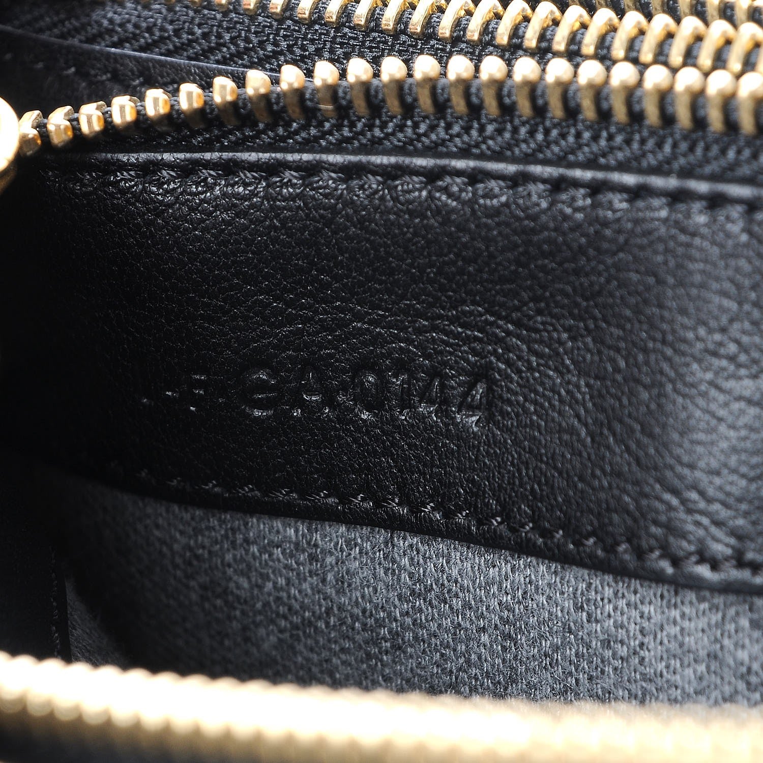 Celine Lambskin Small Trio Crossbody Bag Black 9 of 9