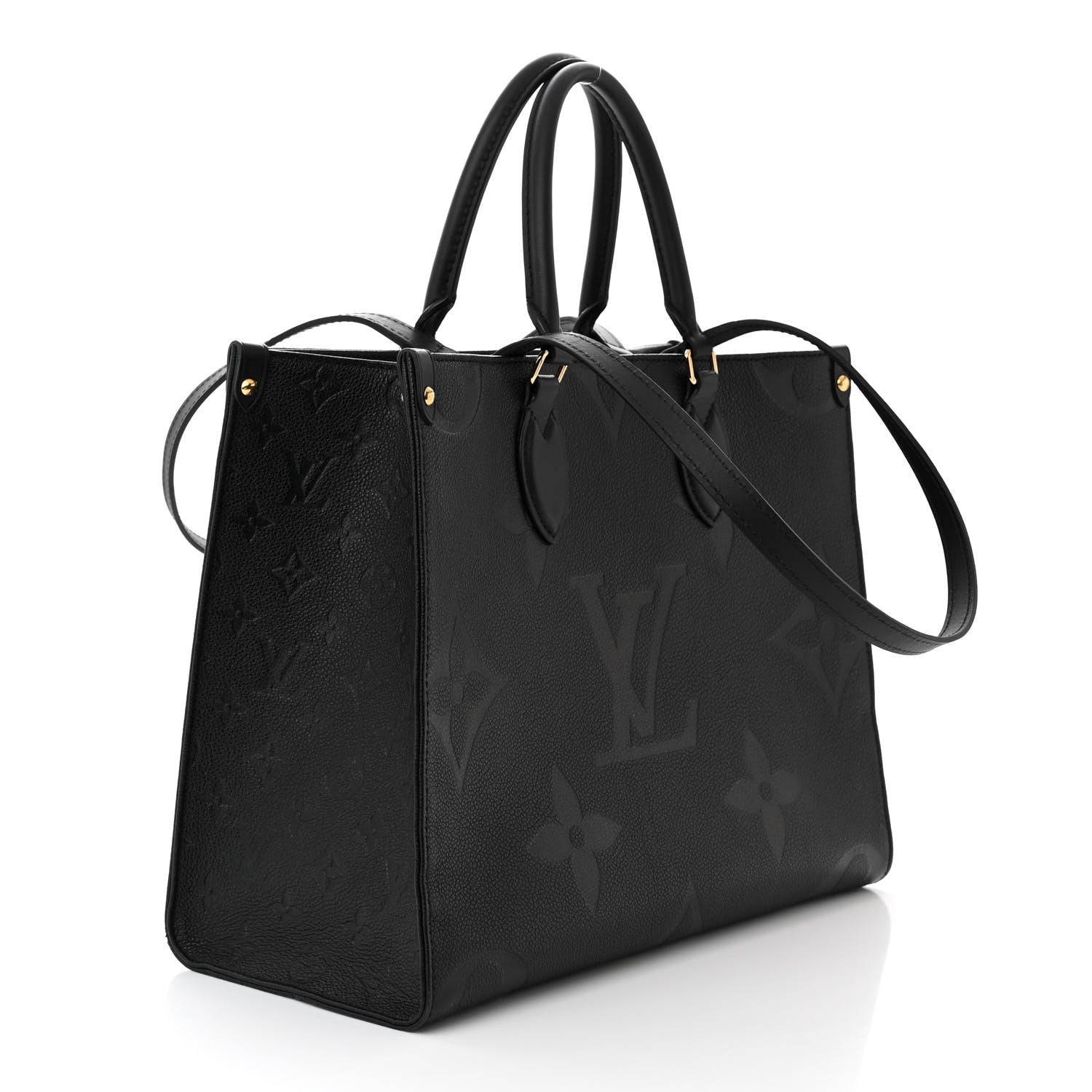 Louis Vuitton Empreinte Monogram Giant OnTheGo MM Black 3 of 9