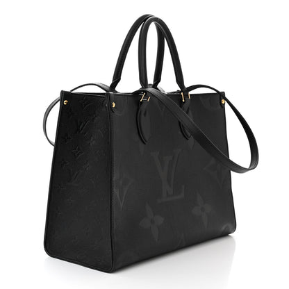 Louis Vuitton Empreinte Monogram Giant OnTheGo MM Black 3 of 9
