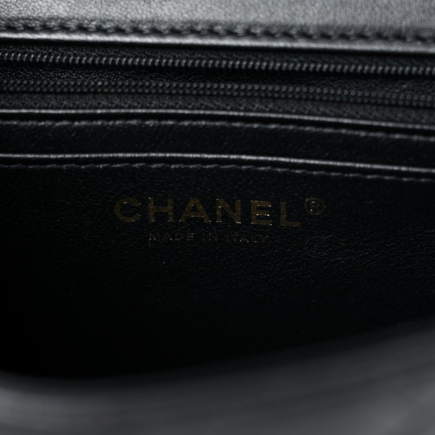 Chanel Lambskin Quilted Mini Top Handle Rectangular Flap Black 6 of 11