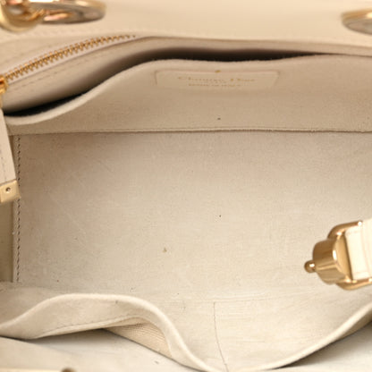 Christian Dior Calfskin Cannage Small The Lady 95.22 Ivory 5 of 14