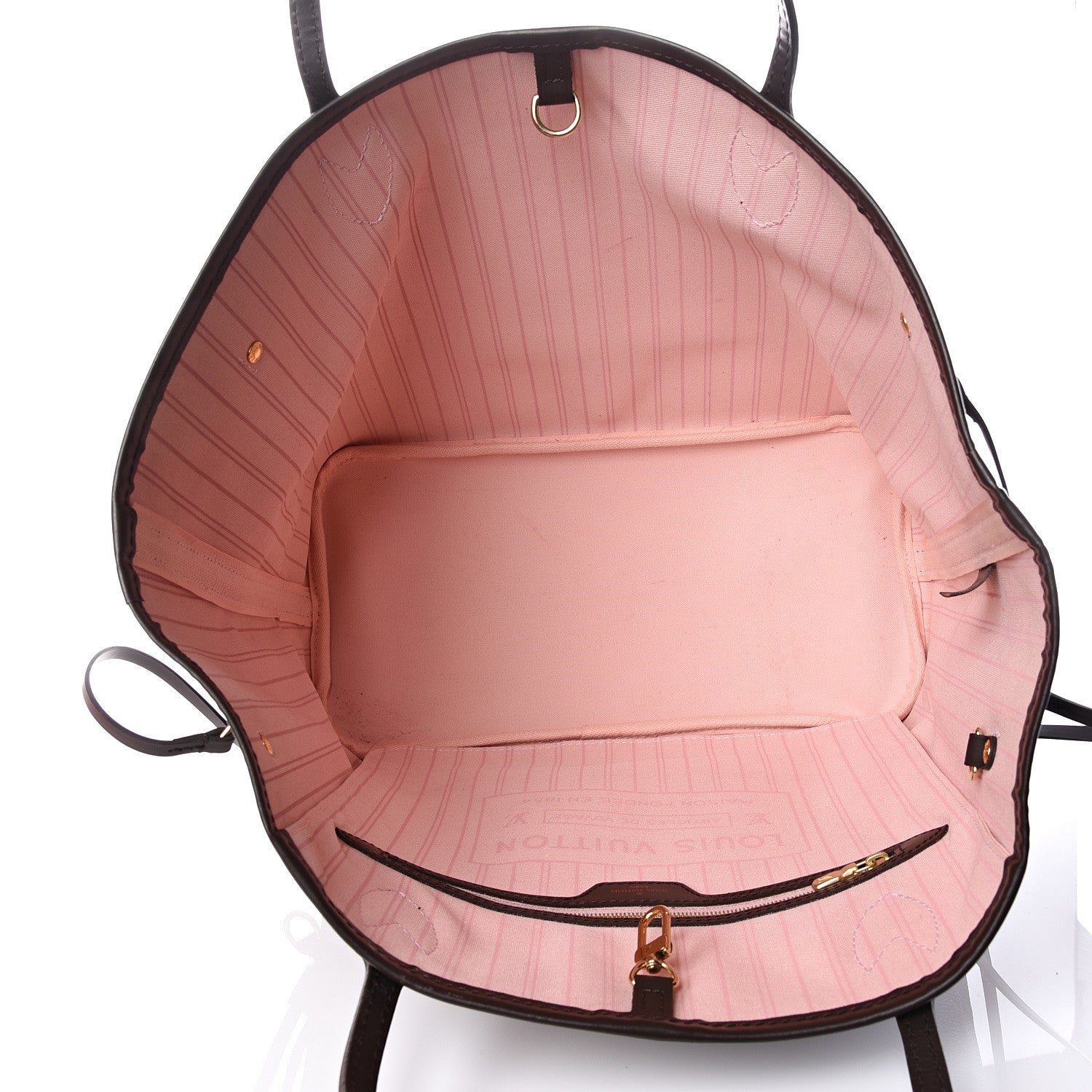 Louis Vuitton Damier Ebene Neo Neverfull MM Rose Ballerine 5 of 13