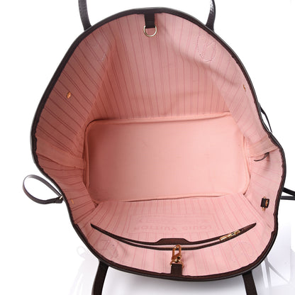 Louis Vuitton Damier Ebene Neo Neverfull MM Rose Ballerine 5 of 13