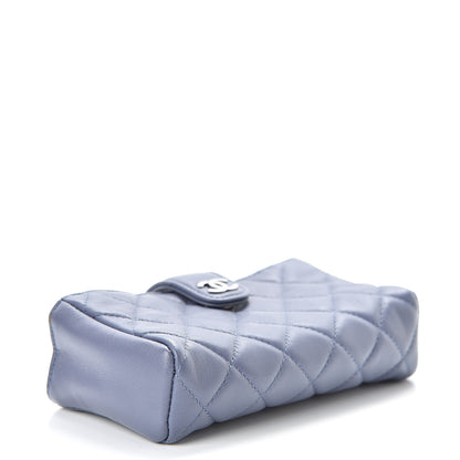 Chanel Lambskin Quilted Mini Phone Holder Clutch Lavender 4 of 10