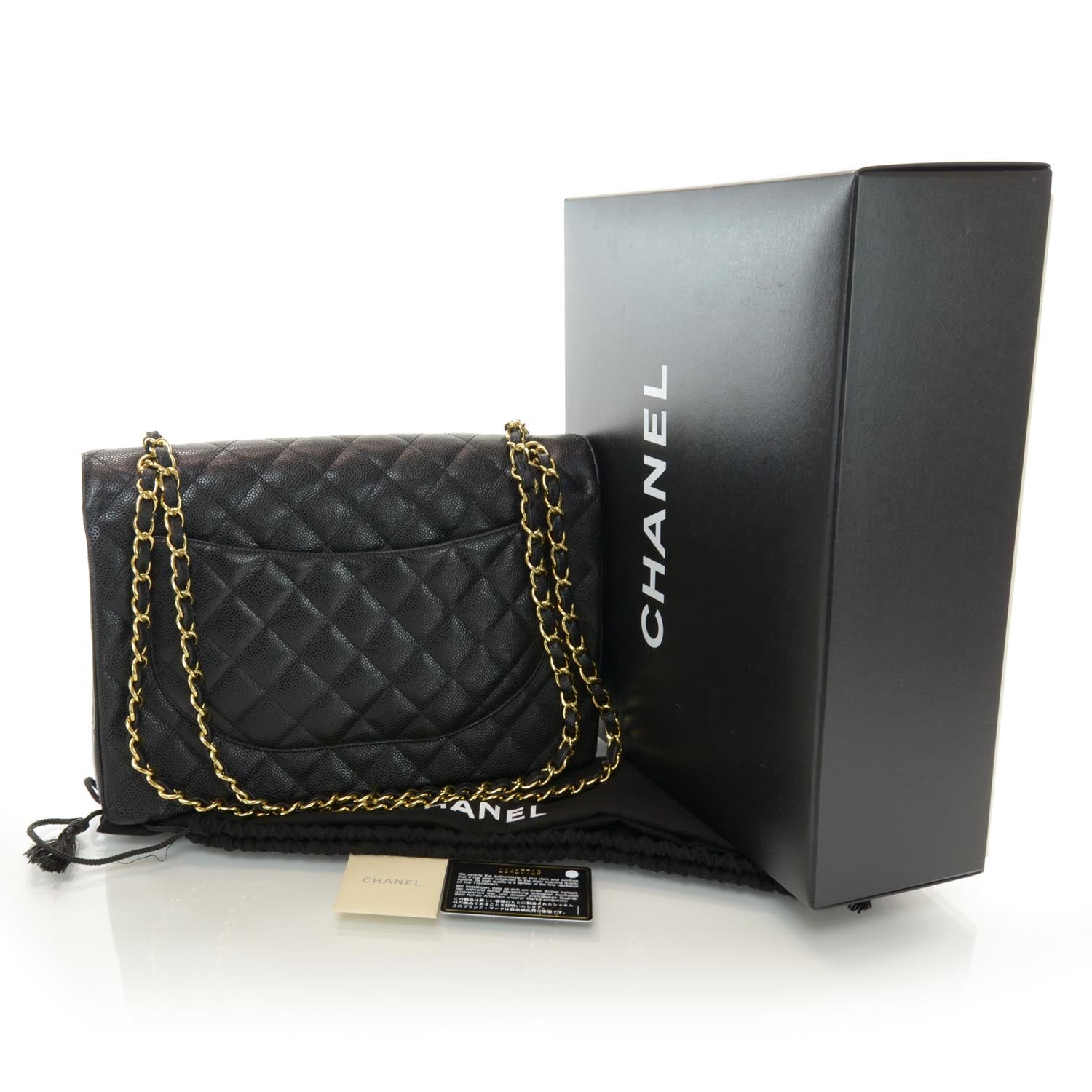 Chanel Caviar Maxi Single Flap Black 3 of 10