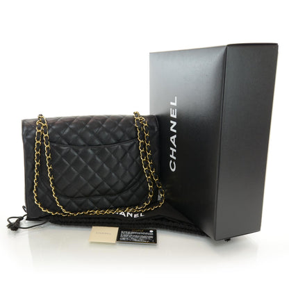 Chanel Caviar Maxi Single Flap Black 3 of 10