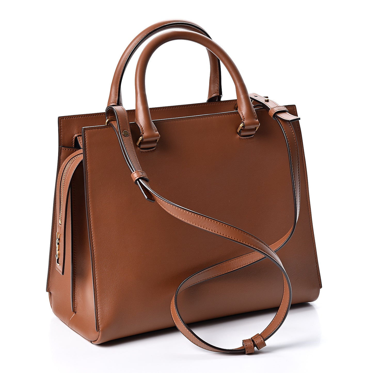 Smooth Calfskin Small Eastside Tote Brown